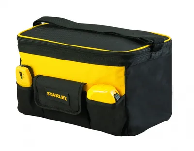 Produktbild von Stanley STST1-73615, Werkzeugkasten, Polyester, Schwarz, Gelb, 370 mm, 230 mm, 250 mm