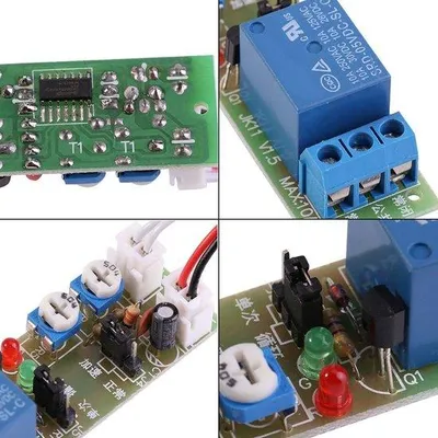 Image de Module relais marche/arrêt avec minuterie réglable de 0 à 60 minutes, 12/24 V CC