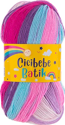 100g Farbverlaufsgarn Cicibebe Batik 30 Cupcake