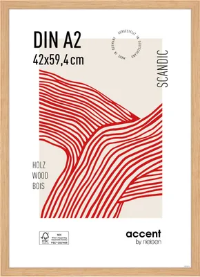 Produktbild von accent by nielsen Holz Bilderrahmen Scandic, 42x59,4 cm (A2), Eiche