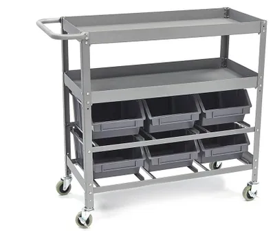 Produktbild von HBM Universal-Werkzeugwagen mit 6 Aufbewahrungsboxen