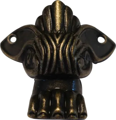 Produktbild von 8 Metall Füße Holzkiste Möbel Fuß Bein dekorativ Eckschutz, bronze, Größenwahl, Größe:46 x 38 mm