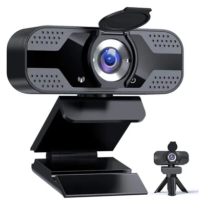 Produktbild von Webcam,USB Webcam,Full HD-Webcam,mit mikrofon und Stativ,1080P Full HD Full HD-Webcam mit Stativ, Mini Plug and Play für Desktop & Notebook