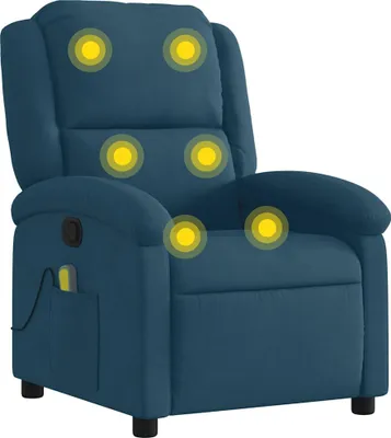 Obrázok produktu pre masážne kreslo vidaXL Blue Velvet
