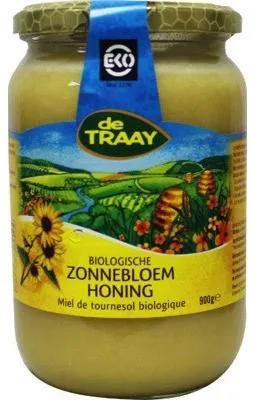Productafbeelding van De Traay Zonnebloemhoning creme (900 gr)
