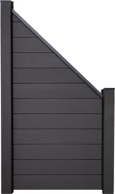 Produktbild von Abschlusselement GroJa Flex Stecksystem ohne Pfosten 90 x 180/90 cm anthrazit
