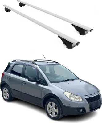 Zdjęcie produktu dla Bagażniki dachowe poprzeczne do Fiat Sedici 2006-2015 Srebrny