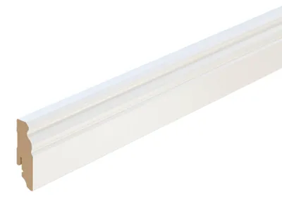 Produktbild von Sockelleiste FU065L1 MDF Weiß 18.5 x 60 x 2400 mm foliert - Neuhofer