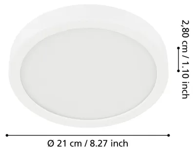 Image de Eglo Spot à encastrer Fueva 5 LED 16,5W blanc