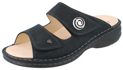 Produktbild von FINN COMFORT Colina Damen Pantolette dunkelblau Nubukleder - Größe: 42