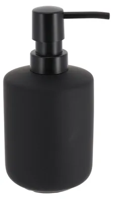 Produktbild von Seifenspender aus steinzeug mit rubbereffekt 400 ml - schwarz - Tendance
