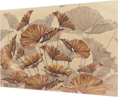 Produktbild von Wandtapete - Dekorative Tapete für Wohnzimmer - Tapetenfolie für Wanddekoration - 208x146 cm - Herbstliche Eleganz