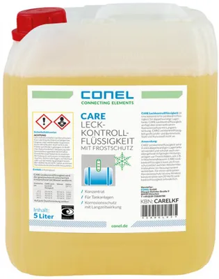 Produktbild von CONEL CARE T Leck-Kontrollflüssigkeit 5 l Kanister für Flüssigkeitskontrollgläser, frost- & korrosionsgeschützt