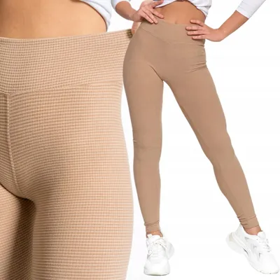 Obrázok produktu pre Dámske pruhované legíny Teplé, hrubé gamaše s vysokým pásom MORAJ S/M