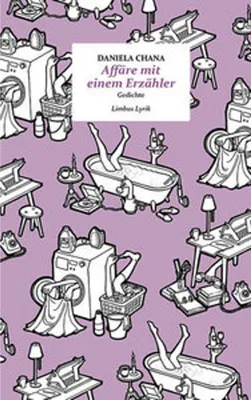 Obrázek produktu pro Gedichtband 'Affäre mit einem Erzähler' – Gedichte, die sich mit fehlenden Buchstaben arrangieren