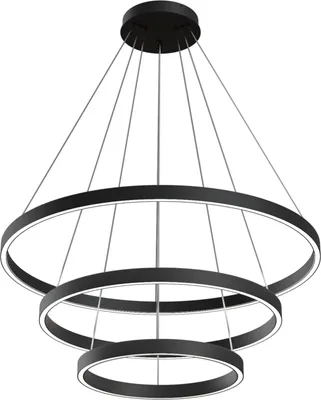 Produktbild von Maytoni Rim Pendelleuchte MOD058PL-L100B4K LED, Schwarz, aus Aluminum, 4000K, 4000lm