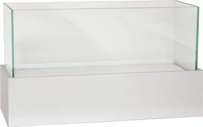 Produktbild von VIVANNO Windlicht Fiberglas CANDELITO Rechteckig, Weiß matt - 50x20x29 cm