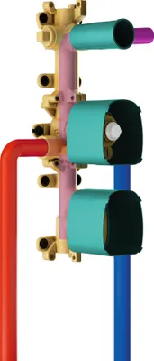 Immagine prodotto di hansgrohe AXOR ShowerSolutions corps de base pour vanne d'arrêt 120/120 dissimulée, 10971180, 10971180