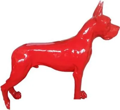 Zdjęcie produktu dla Figurka psa wykonana z tworzywa sztucznego rzeźba dekoracja dekoracja statuetki nowe 110x125cm