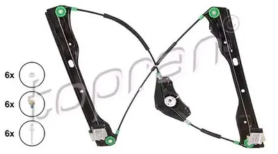 Produktbild von TOPRAN 116 297 Elektrischer Fensterheber Vorne Rechts für VW Passat Variant (3C5) Passat Variant (365) Passat Limousine (3C2) Passat Limousine (362)