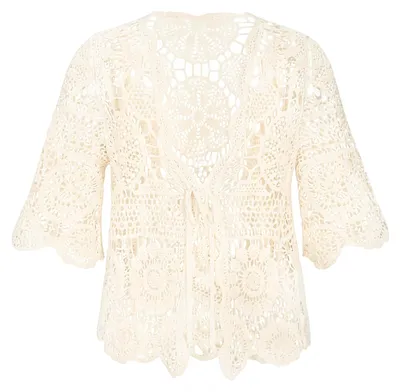 Immagine prodotto di Giacca da donna in maglia, marca ALEIDA, color beige, taglia XS
