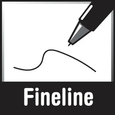 Produktbild von helit Fineliner Penxacta Strichstärke: 0,5 mm Schreibfarbe: rot