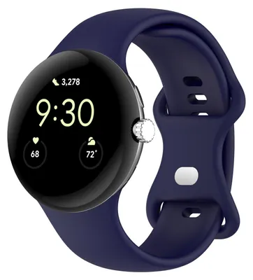 Image de Bracelet en silicone pour smartwatch Google Pixel Watch 4 / 3 45 mm avec boucle papillon