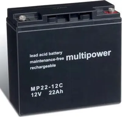 Produktbild von Multipower MP22-12C / 12V 22Ah Blei Akku Zyklentyp