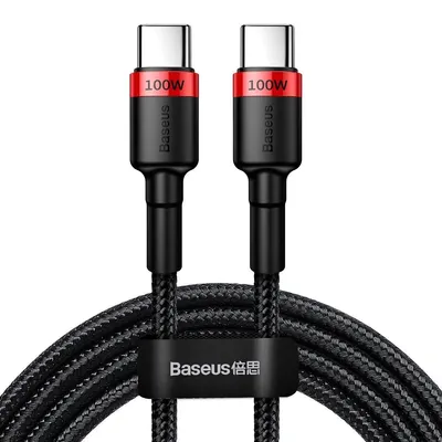Produktbild von Baseus CATKLF-AL91, 2 m, USB C, USB C, Schwarz