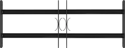Obrázek produktu pro vidaXL Okenní mříž 76 x 30 cm, ocel s práškovým nástřikem, černá