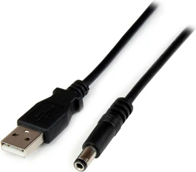 Immagine prodotto di StarTech.com Cavo di alimentazione USB a barilotto tipo N 1 m 5 V CC - USB A a CC 5,5 mm