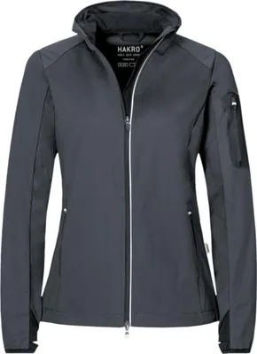 Produktbild von HAKRO Damen Light-Softshelljacke Sidney 256, anthrazit, XL