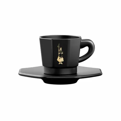 Obrázek produktu pro Sada 4 šálků BIALETTI PERFETTO MOKA Porcelán 4x 75 ml Černá