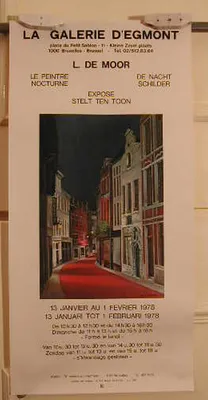 Productafbeelding van La Galerie D'Egmont - L. De Moor - Poster - 21x43 cm