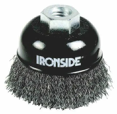 Produktbild von Ironside IR243009, Topfbürste, Flache Mitte, Metall, 7,5 cm, Schwarz