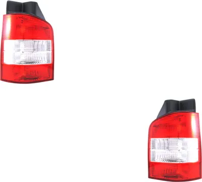 Produktbild von Johns, Rückleuchten Rückleuchte passend für VW T5 2x mit Heckklappe ab 04/2003-rot klar 7H5945095H 7H5945095F 7H5945095L 7H5945095M 7H5945096F 7H59450