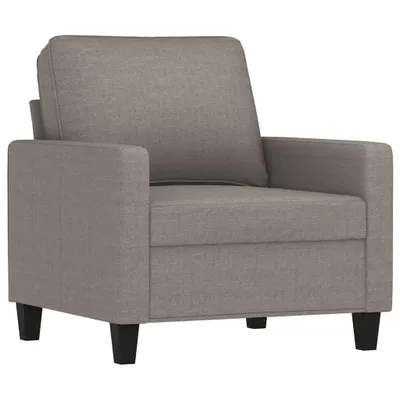 Zdjęcie produktu dla vidaXL Fotel taupe 60 cm tkanina