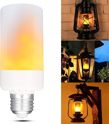 Produktbild von KINGSO LED Flammenlicht - Dekorative Glühbirne mit realistischem Flammeneffekt, E27