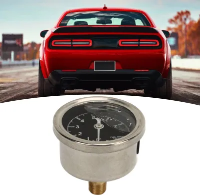 Produktbild von 1/8NPT Kraftstoffdruckmesser, einstellbar, hohe Genauigkeit, zuverlässig, robust, universell für Autos