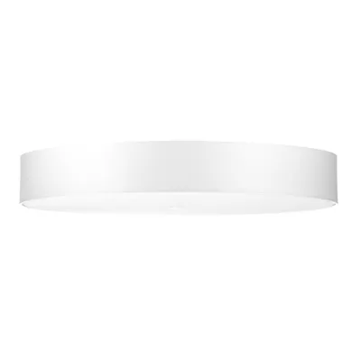 Image de Plafonnier SKALA 90 blanc 6xE27 15W tissu/verre/acier 20x90x90cm Sollux Lighting