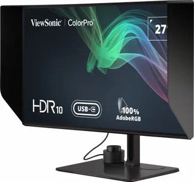 Produktbild von Viewsonic VP Series VP2786-4K, 68,6 cm (27"), 3840 x 2160 Pixel, 4K Ultra HD, LCD, 5 ms, Schwarz