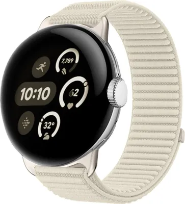 Obrázek produktu pro Nylonový řemínek pro Google Pixel Watch 4 / 3 / 2 / 1 41 mm suchý zip béžový