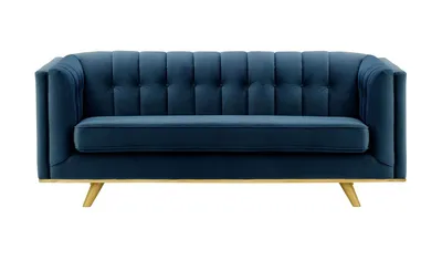Produktbild von SLF24 - Dreisitzer-Sofa Vicenza - blau - Velluto 11