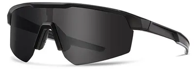 Zdjęcie produktu dla VeyRey Sportowe okulary przeciwsłoneczne Monoal czarna oprawka czarne szkła Uniwersalne