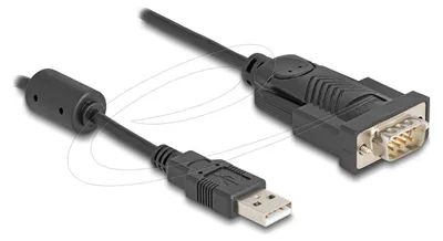 Obrázek produktu pro DeLOCK 64276, Černá, 0,25 m, USB Typ-A, RS-232, Samec, Samec