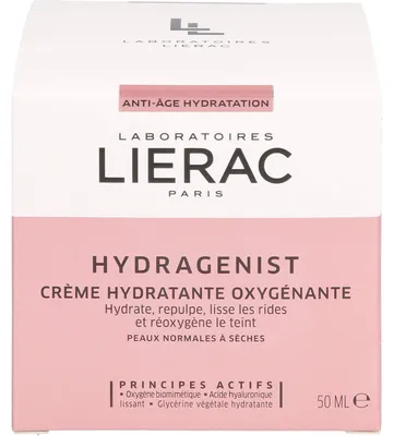 Produktbild von Lierac Hydragenist Moisturizing Cream, Tages- & Nachtcreme, Frauen, trockene Haut, Sehr trockene Haut, Gesicht, Anti-Aging, Anti-Falten, Feuchtigkeitsspendend, Feuchtigkeitsspendend, Nährend, Aufpolsterung,..., 50 ml