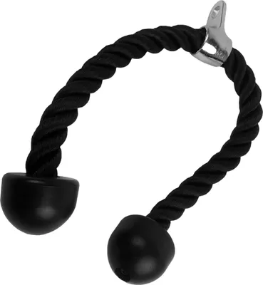 Obrázok produktu pre Tunturi tricepsové lano pre posilňovacie stanice, lano na tricepsy a bicepsy, fitness príslušenstvo na silový tréning