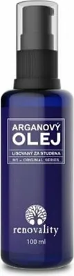 Obrázek produktu pro RENOVALITY Arganový olej za studena lisovaný s pumpičkou, 100ml