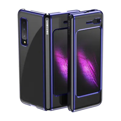 Produktbild von Plating Case Hard Hülle für Samsung Galaxy Fold - Blau KP14902