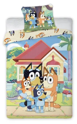 Obrázek produktu pro Ložní prádlo Bluey Family Home, 140 × 200 cm